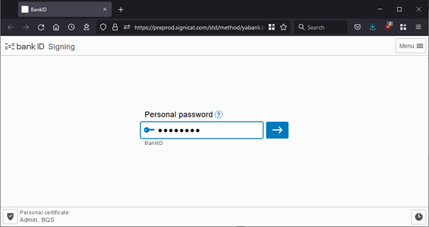Consent signin, screen 2